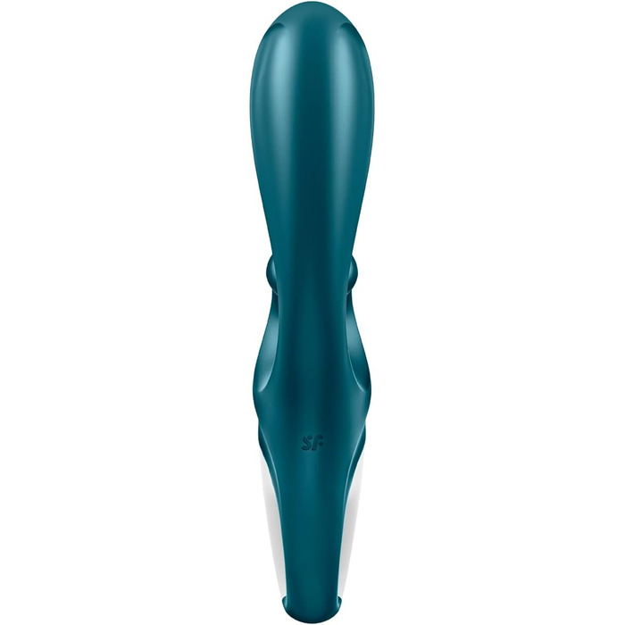 Satisfyer Hug Me Connect: Вібратор для клітора та G-точки з Bluetooth-керуванням (блакитно-сірий)