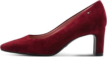 Жіночі туфлі-човники Tamaris зі шкіри, колір бордовий (Merlot), розмір 39 EU