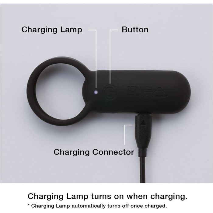 TENGA SVR: Вібруючий кільце для чоловічого статевого члена з підзарядкою, 7 режимів вібрації, чорний колір