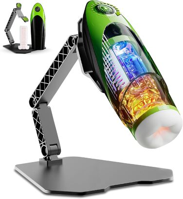 Електричний вібратор для чоловіків з 10 режимами, телескопічна функція та 10 вібрацій, нагрів 42°C, секс-іграшка