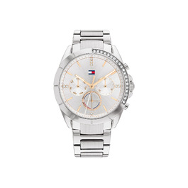 Жіночий кварцовий годинник Tommy Hilfiger з багатофункціональним циферблатом та сталевим браслетом, сріблястий