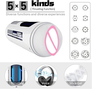 Електричний мастурбатор для чоловіків з телескопічною функцією, автоматичний, секс-іграшка