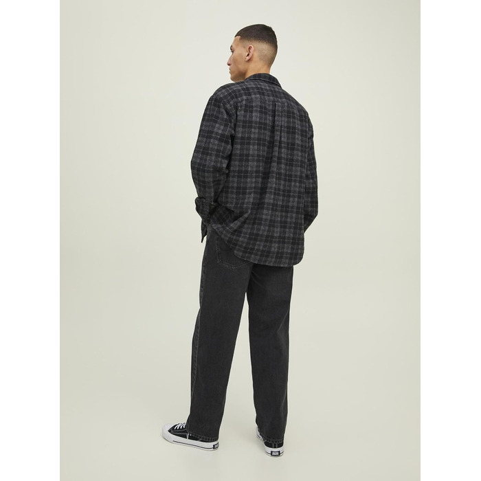 Чоловічі джинси Jack & Jones JJIEDDIE JJORIGINAL SBD 911 NOOS, вільний крій (Loose Fit), чорний денім, розмір 31W/32L
