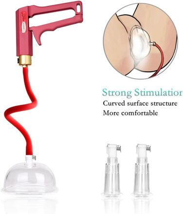 Набір для стимуляції грудей Guspiun з вакуумним клапаном: соски, клітор, стимулятор для жінок та пар