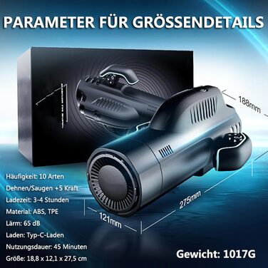 Інтимна іграшка для чоловіків з 5 телескопічними головками та 5 режимами стимуляції, реалістична вагіна