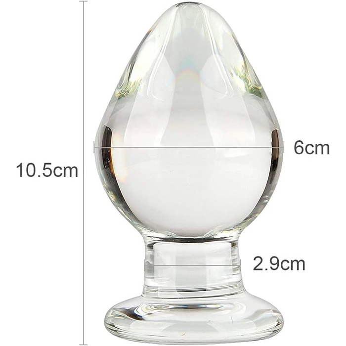 Анальний розширювач SXOVO Anapug 7,34 см - іграшка для пар, прозора, 1 шт.