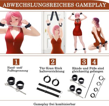 Набір для БДСМ: 26 предметів (наручники, анальні іграшки, кільця, чізки, маски, плети)