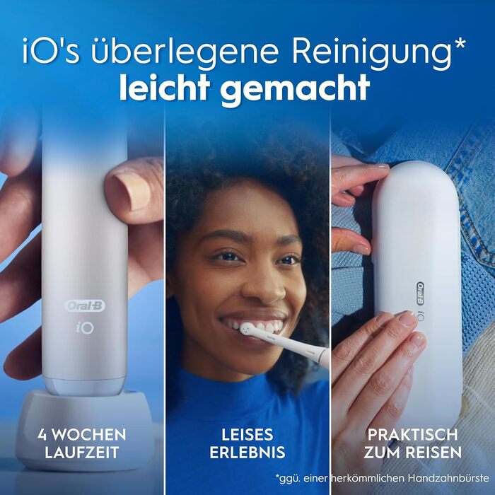 Електрична зубна щітка Oral-B iO Series 2, 3 режими чищення, рожева (Calm Pink) — набір з 1 щіткою та дорожнім футляром для дорослих