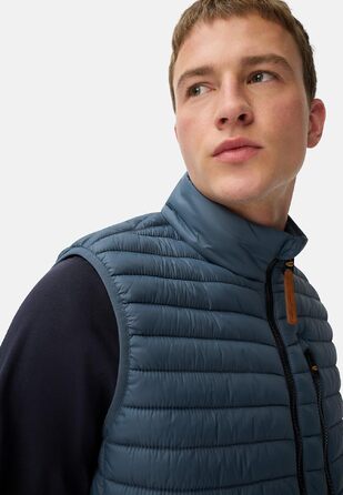 Чоловічий стібаний жилет camel active з переробленого поліаміду, темно-синій (розмір 56)