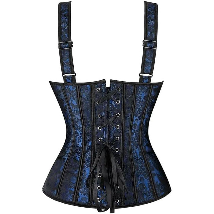 Корсет для жінок YLCYDLYU Jacquard з відкритими плечима, великий розмір, корсет-топ, корсет-бюстгальтер, стимпанк, шнуровка, кістки, білий XXL