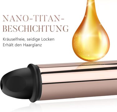 Автоматичний плойка-стайлер для волосся PARWIN PRO BEAUTY 32мм, ротаційний завивач з нано-титановим покриттям та LCD-дисплеєм, 120-210°C