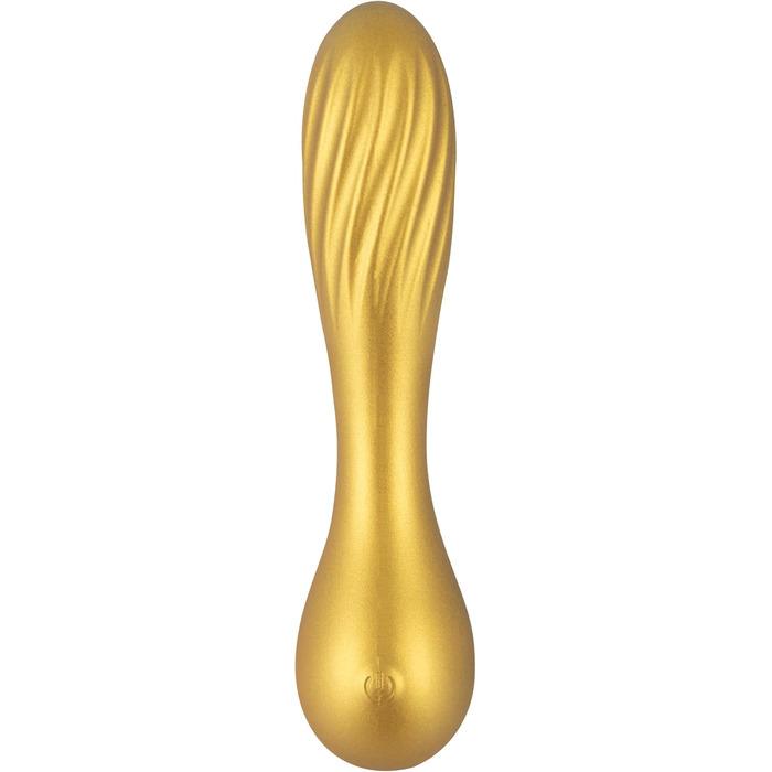 Вібратор Sweet Smile Flexible - 3,3 см (Металевий завиток, Золото)