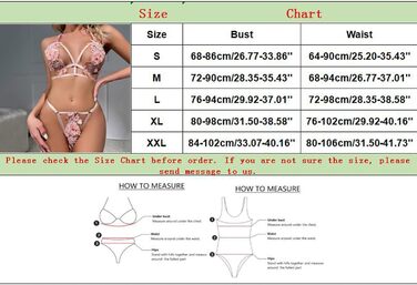 WILLBEST Комплект нижньої білизни: мереживний бюстгальтер та труси (балдажин) з ефектним шкіряним топом для жінок, розмір XXL