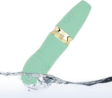 Вібратор AMORELIE Quickie для G-точки, 15 см, зелений | Водостійкий, з акумулятором