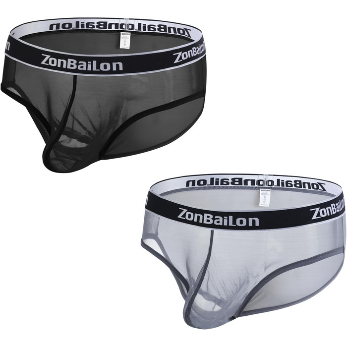 Чоловіча труси YAHWUAI Sips: сексуальна, зручна білизна з великим вирізом, чорно-темно-сіра (3XL)