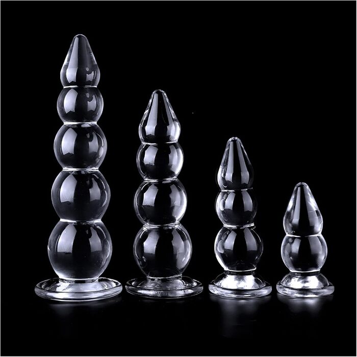 Анальний масажер Riesen XL з присоском: прозорий анальний кулька, масажер простати, дилататор для ануса, іграшка для дорослих (чоловіки, жінки)