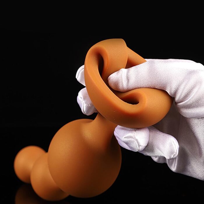 Анальні кульки з рідкого силікону, анальна цепь з кільцем для сперми, анальний мастурбатор, вагінальні кульки для стимуляції G-точки, іграшки для дорослих для жінок та чоловіків (XL)