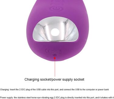 Вібратор для чоловіків PQKuss з нержавіючої сталі, водонепроникний, для масажу простати, 10 частот, фіолетовий