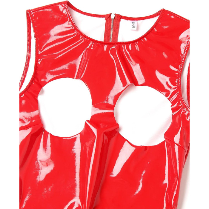 Жіночий сексуальний комбінезон GRRKDFQ з вирізом на промежині, червоний, розмір 4XL