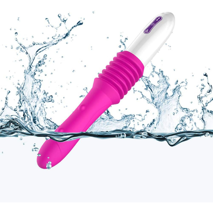 Автоматичний мастурбатор-пістолет з 10 режимами вібрації, телескопічною функцією, реалістичним заходом. Іграшка для дорослих для жінок, фіолетовий