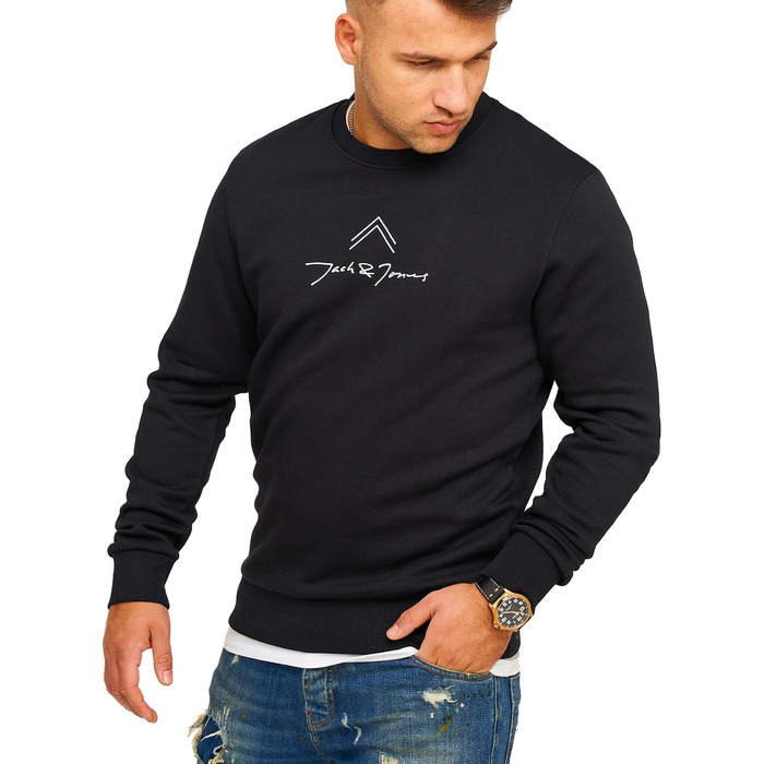 Чоловічий світшот Jack & Jones Infinity Austin, чорний, розмір S