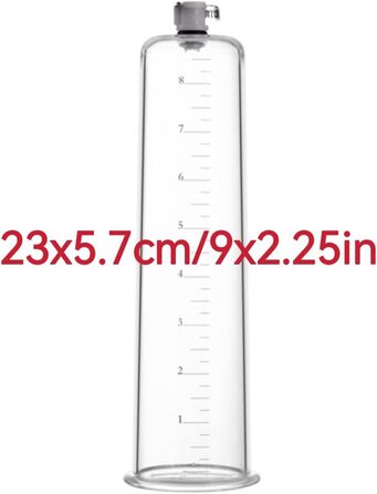 Вакуумна помпа для збільшення пеніса з силіконовим шлангом для чоловіків. Допомагає при еректильній дисфункції. Іграшка для дорослих для соло та парних ігор (23x5.7 см)