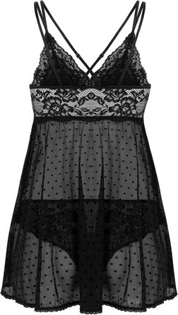 Babydoll Beatriz S Schwarz від Hunkemöller – чорна бабочка з мереживом
