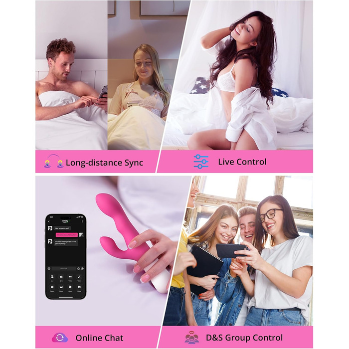 LOVENSE Nora Bluetooth вібратор-кліторальний кролик з керуванням через додаток, для жінок, стимулятор клітора та G-точки, необмежені налаштування вібрації