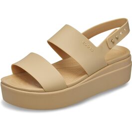 Жіночі сандалі на низькому тальці Crocs Brooklyn Wedge, колір Cashew, розмір 39/40 EU