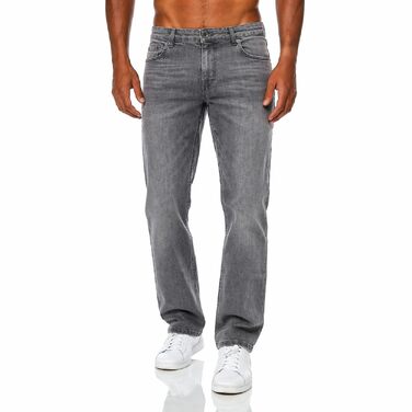 Чоловічі джинси JEEL Relax-Fit прямого крою Basic Washed, сірі (розмір 33W/34L)