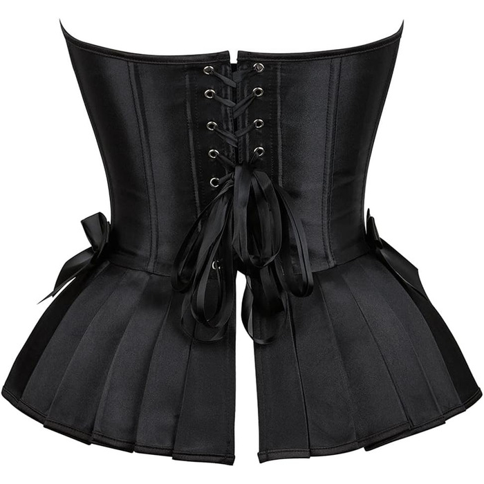 Корсетна корсаж Grebrafan для вечірок у готичному стилі, чорний та червоний, розмір 48-50