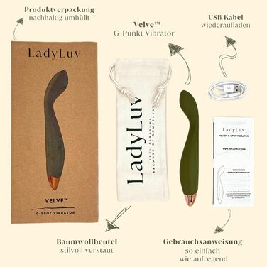 Вібратор жіночий Ladyluv для стимуляції G-точки та клітора – 10 режимів, водонепроникний, преміум силікон – для пар, з підзарядкою