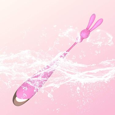 Вібратор Roluck тихий та потужний для стимуляції клітора та G-точки, з 3 змінними насадками, 7 режимів вібрації, водонепроникний, з силікону, для жінок, лесбійок