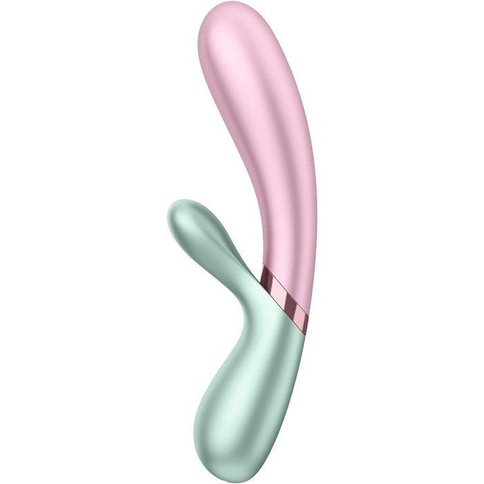 Вібратор Satisfyer Hot Lover Connect App Rabbit | Bluetooth | Водостійкий (IPX7) | Зігріваючий вібратор для жінок | Силікон | Інтимні іграшки для дорослих