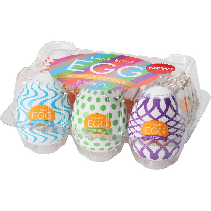 TENGA EGG WONDER - Набір з 6 різних мастурбаторів Classic