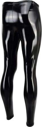 Чоловічі шкіряні лосини Vantissimo, виготовлені в Німеччині. Чорні лосини з ефектом лаку, облягаючі, з штучної шкіри. Модель Meggings Wetlook Leggings XXL