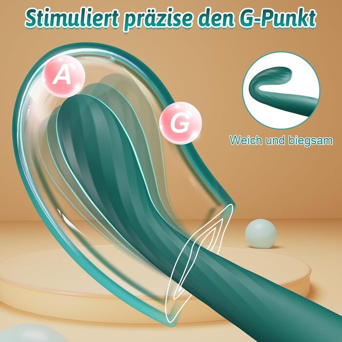 Вібратор жіночий секс-іграшка Dildo з точковим стимулятором G-точки, 10 режимів вібрації для жінок та пар