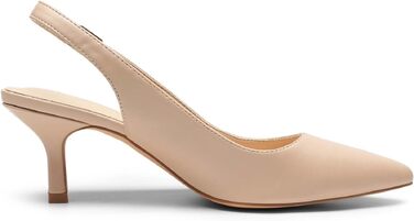 Жіночі туфлі-човники Dream Pairs Slingback на підборах, бежеві (Nude), PU-шкіра, розмір 38 EU