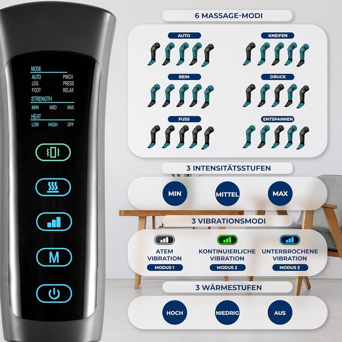 Електрична маска для очей SereneLife з підігрівом, Bluetooth-музикою, вібрацією та охолодженням (5 режимів) для зняття втоми та покращення сну, чорна