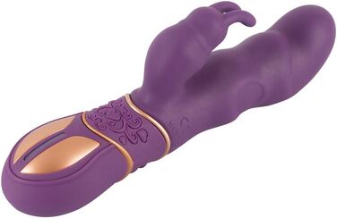 Вібратор Rabbit-Vibrator ORION - інтенсивна стимуляція клітора та G-точки, тиха робота, текстурована поверхня, фіолетовий колір