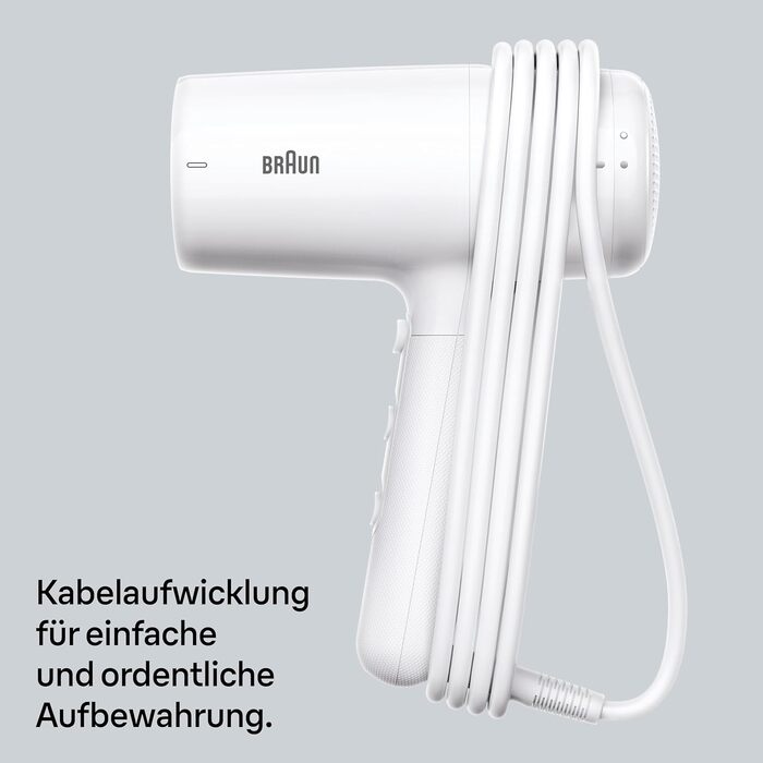 Фен для волосся Braun HD4.2 з дифузором та styling-насадкою, технологія Super IONTEC, 2100 Вт, 3 температури та 3 швидкості, чорно-сірий (BRHD226E)
