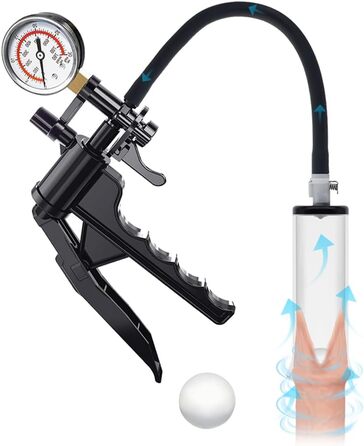 Набір для розтягування чоловічої крайньої плоті (пеніс-насос) з силіконовим трубопроводом, ручна вакуумна помпа для чоловіків, еротична іграшка для дорослих