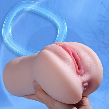 Реалістичний мастурбатор для чоловіків з 3D вагіною, кліторісом та анальним отвором - сексуальна іграшка