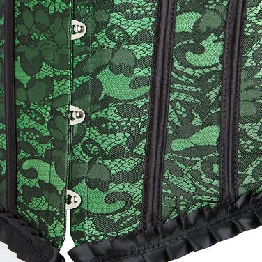 Корсет Grebrafan для жінок, корсет-боді з мережива, класичний, зелений, 42-44