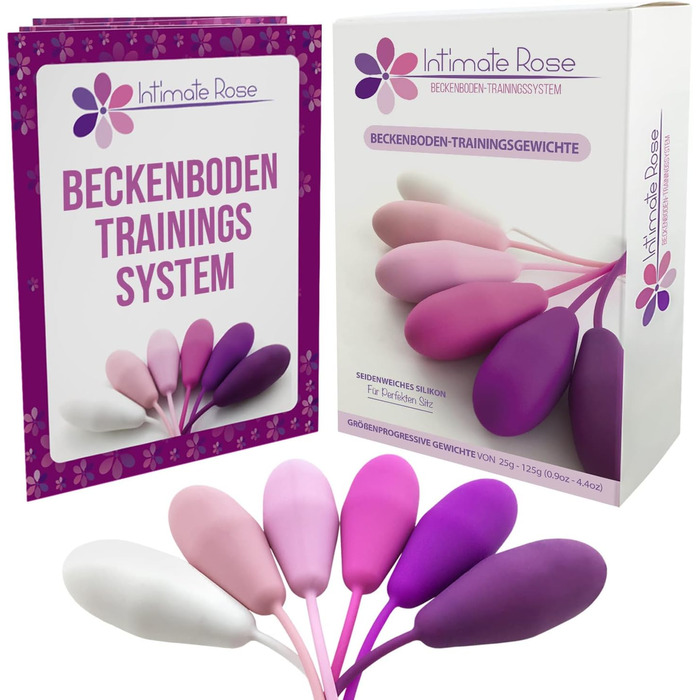 Набір силіконових кегелів для вправ Кегеля - 6 шт. для контролю сечовипускання та зміцнення тазового дна (для жінок)