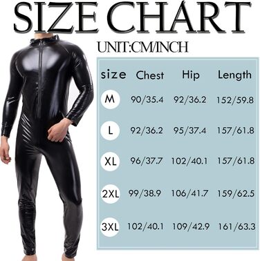 Чоловічі шорти QiaTi без рукавів, лосини на блискавці з екошкіри, боді з 2 кишенями для повсякденного носіння та клубів (XL, чорний)