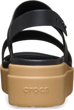Жіночі сандалі-платформи Crocs Brooklyn Cuña Baja, чорний колір (Black Cashew), розмір 39/40 EU