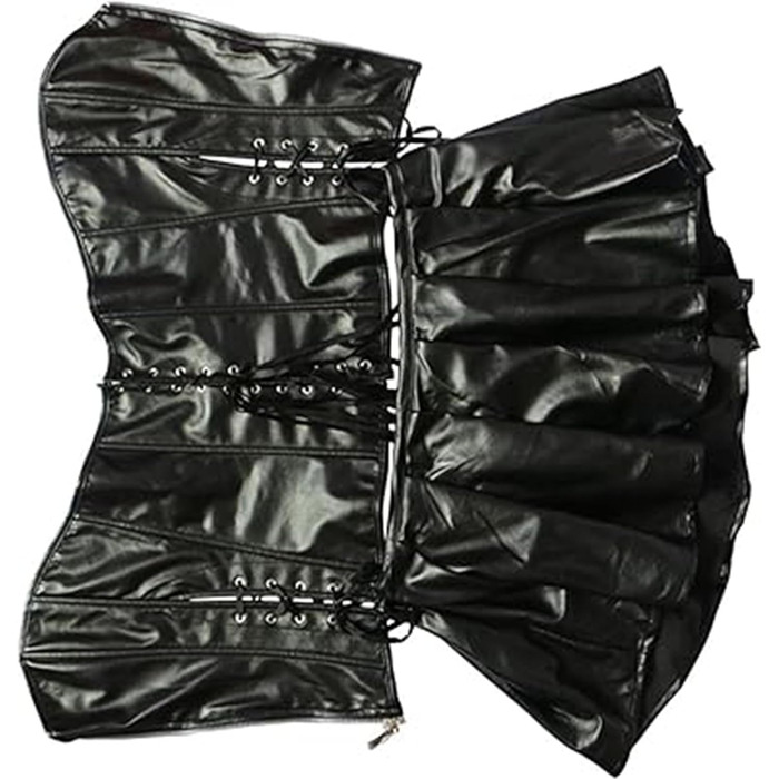 Жіноче корсетне плаття з екошкіри, червоне, розмір M - сексуальний образ для вечірок та клубів