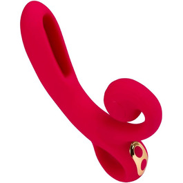 Вібратор EIS, Силіконовий Зайчик з Датчиком Чутливості, 18 см, Водостійкий (IPX7), Перезаряджуваний, 2 Мотори з 7 Програмами, Безпечний для Шкіри, Датчик Чутливості в Стволі