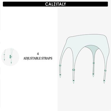 Чоловічі/Жіночі мереживні панчохи-стрінги Calzitaly, Італія. Кольори: чорний, білий, слонова кістка, колір шкіри. Regular та великі розміри. 1 шт.